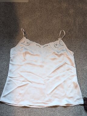 H&M Light Pink Lace-Trim Camisole